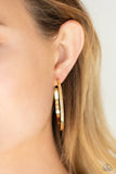 Reporting for Duty - gold - Paparazzi earrings - Glitzygals5dollarbling Paparazzi Boutique 