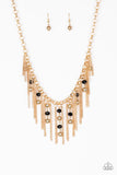 Paparazzi Necklace ~ Ever Rebellious - Gold - Glitzygals5dollarbling Paparazzi Boutique 