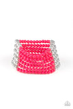 Paparazzi LAYER It On Thick Pink Bracelet - Glitzygals5dollarbling Paparazzi Boutique 