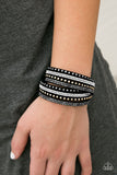 Paparazzi Hit Me With Your Best Shot Black Gold Silver Double Wrap Bracelet - Glitzygals5dollarbling Paparazzi Boutique 