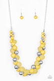 Paparazzi Accessories - Bubbly Brilliance - Yellow Necklace - Glitzygals5dollarbling Paparazzi Boutique 
