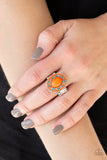 Paparazzi Colorfully Rustic - Orange - Blue and Brown Beads - Ring - Glitzygals5dollarbling Paparazzi Boutique 
