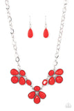 Selfie-Worth Red ~ Paparazzi Necklace - Glitzygals5dollarbling Paparazzi Boutique 