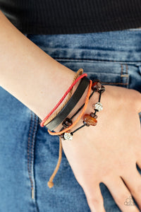 Paparazzi Breaking Ground Orange Urban Bracelet - Glitzygals5dollarbling Paparazzi Boutique 