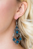 Paparazzi Jungle Runway Blue Earrings - Glitzygals5dollarbling Paparazzi Boutique 