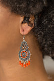 Paparazzi “Courageously Congo” Orange Earring - Glitzygals5dollarbling Paparazzi Boutique 