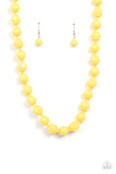 Popping Promenade Yellow ~ Paparazzi Necklace - Glitzygals5dollarbling Paparazzi Boutique 