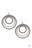 Paparazzi Rippling Refinement Silver Earrings - Glitzygals5dollarbling Paparazzi Boutique 