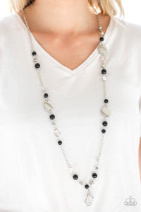 Serenely Springtime - black - Paparazzi LANYARD necklace - Glitzygals5dollarbling Paparazzi Boutique 
