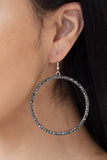 Paparazzi Just Add Sparkle Silver Hematite Earrings - Glitzygals5dollarbling Paparazzi Boutique 