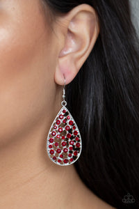 Paparazzi Call Me Ms. Universe Red Earrings - Glitzygals5dollarbling Paparazzi Boutique 
