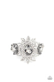 The Princess and The Frond Silver ~ Paparazzi Ring - Glitzygals5dollarbling Paparazzi Boutique 