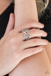 Paparazzi Infinite Illumination Silver Hematite Ring - Glitzygals5dollarbling Paparazzi Boutique 