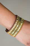 Paparazzi Teasingly Tomboy Brass Bracelet - Glitzygals5dollarbling Paparazzi Boutique 