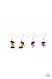 Paparazzi Halloween Bats Earrings Kids Starlet Shimmer Full Pack of Ten - Glitzygals5dollarbling Paparazzi Boutique 