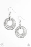 Paparazzi “Open Plains” Silver Earrings Fashion Fix Exclusive - Glitzygals5dollarbling Paparazzi Boutique 