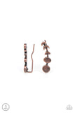 It’s Just a Phase Copper ~ Paparazzi Earrings - Glitzygals5dollarbling Paparazzi Boutique 