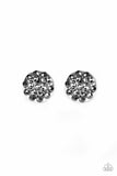 Paparazzi Hollywood Drama - Silver - Hematite Rhinestones - Post Earrings - Glitzygals5dollarbling Paparazzi Boutique 