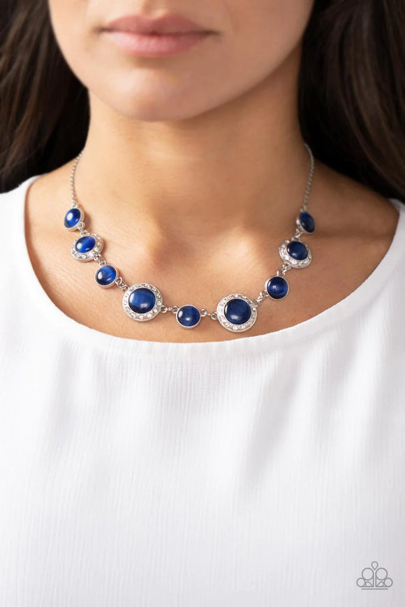 To Good to Beam True Blue ~ Paparazzi Necklace - Glitzygals5dollarbling Paparazzi Boutique 