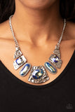 Futuristic Fashionista - Multi UV Shimmer - Paparazzi Necklace - Glitzygals5dollarbling Paparazzi Boutique 