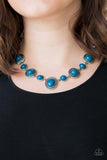 Paparazzi Necklace ~ Voyager Vibes - Blue - Glitzygals5dollarbling Paparazzi Boutique 