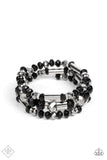 Dynamic Dazzle - black - Paparazzi bracelet - Glitzygals5dollarbling Paparazzi Boutique 