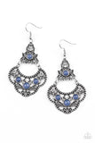 Paparazzi Garden State Glow Blue Earrings - Glitzygals5dollarbling Paparazzi Boutique 