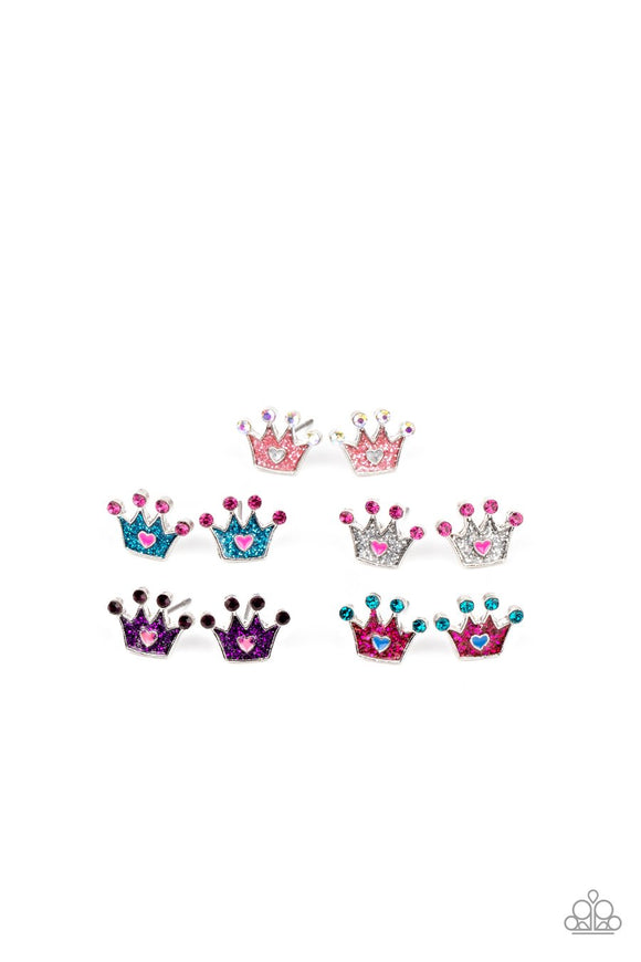 Paparazzi Crown Post Earrings for your Little Diva! - Glitzygals5dollarbling Paparazzi Boutique 