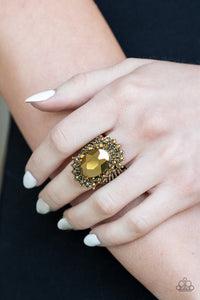 Him and HEIR - brass - Paparazzi ring - Glitzygals5dollarbling Paparazzi Boutique 