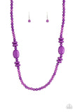 Tropical Tourist Purple ~ Paparazzi Necklace - Glitzygals5dollarbling Paparazzi Boutique 