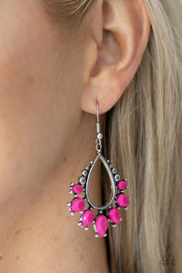 Flamboyant Ferocity - pink - Paparazzi earrings - Glitzygals5dollarbling Paparazzi Boutique 