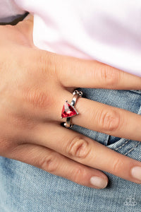Tenacious Twinkle Red ~ Paparazzi Ring - Glitzygals5dollarbling Paparazzi Boutique 