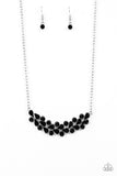 Paparazzi Special Treatment - Black - Rhinestones - Necklace & Earrings - Glitzygals5dollarbling Paparazzi Boutique 