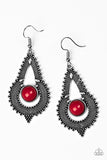 Paparazzi “Zoomin’ Zumba” Red Earring - Glitzygals5dollarbling Paparazzi Boutique 