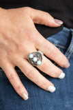 Paparazzi Triple Whammy Blue Ring - Glitzygals5dollarbling Paparazzi Boutique 