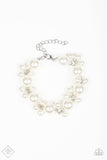 Paparazzi Broadway Ballroom - White Pearls Bracelet - Trend Blend Fashion Fix - May 2019 - Glitzygals5dollarbling Paparazzi Boutique 