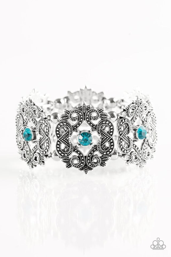Paparazzi “EMPRESS-ive Shimmer” Blue Bracelet - Glitzygals5dollarbling Paparazzi Boutique 