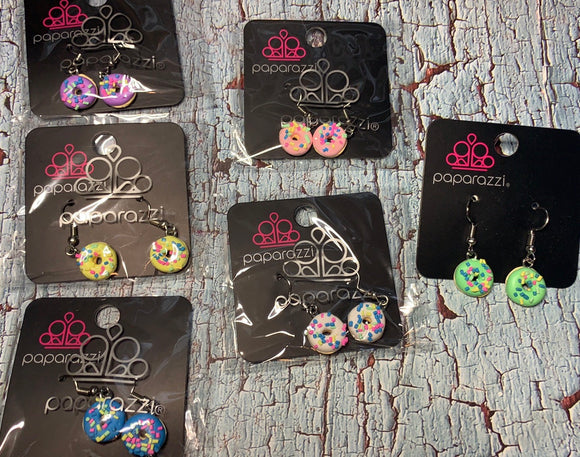 Paparazzi Donut Earrings for kids - Glitzygals5dollarbling Paparazzi Boutique 