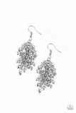 Paparazzi A Taste Of Twilight - Silver - Sparkling Fringe - Earrings - Glitzygals5dollarbling Paparazzi Boutique 