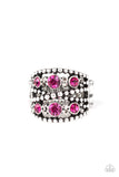 Paparazzi Prismatic Powerhouse - Pink Ring - Glitzygals5dollarbling Paparazzi Boutique 