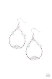 Paparazzi Lotus Ice White Earrings - Glitzygals5dollarbling Paparazzi Boutique 