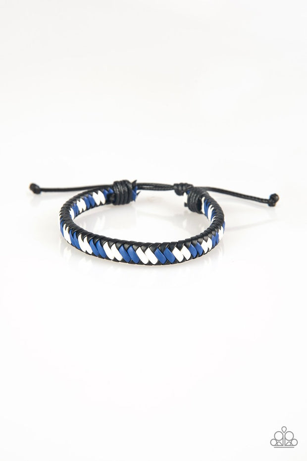 Paparazzi Adventure Attitude Blue Bracelet - Glitzygals5dollarbling Paparazzi Boutique 