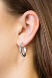 Paparazzi Hoop Haven White Earrings - Glitzygals5dollarbling Paparazzi Boutique 