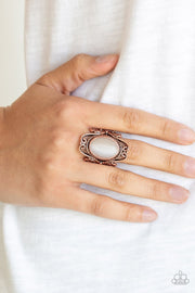 Paparazzi Fairytale Flair - Copper - Cat's Eye Stone - Filigree Ring - Glitzygals5dollarbling Paparazzi Boutique 