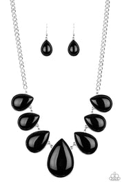 Paparazzi Drop Zone Black Necklace - Glitzygals5dollarbling Paparazzi Boutique 