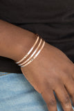 Street Sleek - rose gold - Paparazzi bracelet - Glitzygals5dollarbling Paparazzi Boutique 