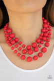 Paparazzi Everyone Scatter! - Red Necklace - Glitzygals5dollarbling Paparazzi Boutique 