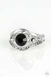 Paparazzi Rich With Richness - Black - Hematite Rhinestones - Ring - Glitzygals5dollarbling Paparazzi Boutique 