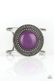 Paparazzi Tribal Pop - Purple Bead - Cuff Bracelet - Glitzygals5dollarbling Paparazzi Boutique 