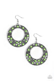 Paparazzi San Diego Samba Green Earrings - Glitzygals5dollarbling Paparazzi Boutique 